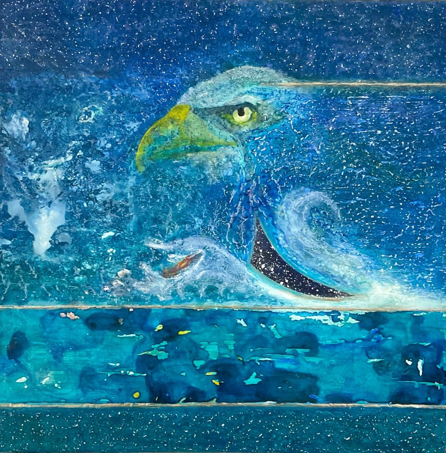 Adler aus unsichtbarem Wasser