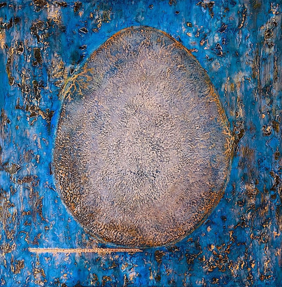 Phönix ei encaustic